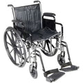 McKesson Manual Wheelchair – 18" Seat – 300 lb Capacity