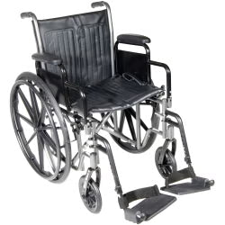 McKesson Manual Wheelchair – 18" Seat – 300 lb Capacity