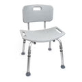 McKesson Adjustable Bath Bench with Removable Backrest – 300 lb Capacity