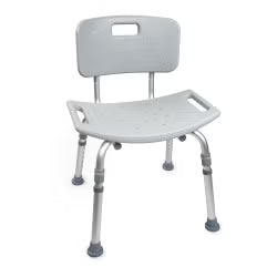 McKesson Adjustable Bath Bench with Removable Backrest – 300 lb Capacity