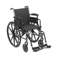McKesson Lightweight Wheelchair – 18" Seat – 300 lb Capacity