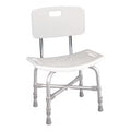 McKesson Bariatric Adjustable Bath Bench with Backrest – 20" Seat – 500 lb Capacity