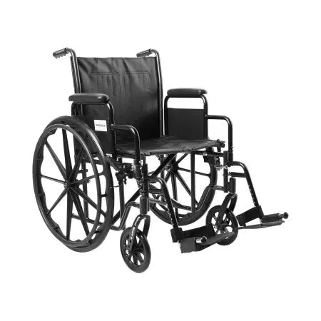 McKesson Manual Wheelchair – 20" Seat – 350 lbs Capacity
